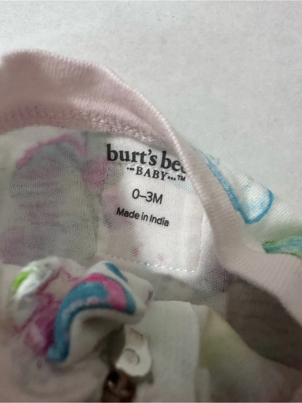 BURT’S BEES BABY Seahorse Print Sleep & Play Pajamas 0-3 Months